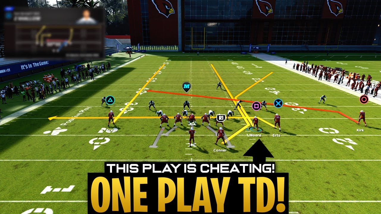 ONE PLAY TOUCHDOWN! This Route is Cheating! Madden 22 Both Gens Offensive Tips & Tricks.
