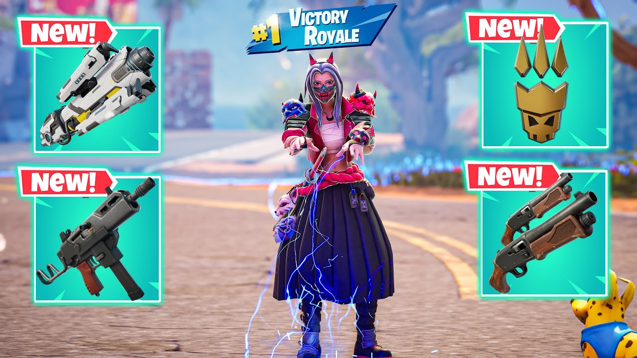 HARUKA OF THE MASKS vs INSANE NEW! MYTHIC WEAPONS 🔥 ( NEW! Fortnite Chapter 7 Season 1 )