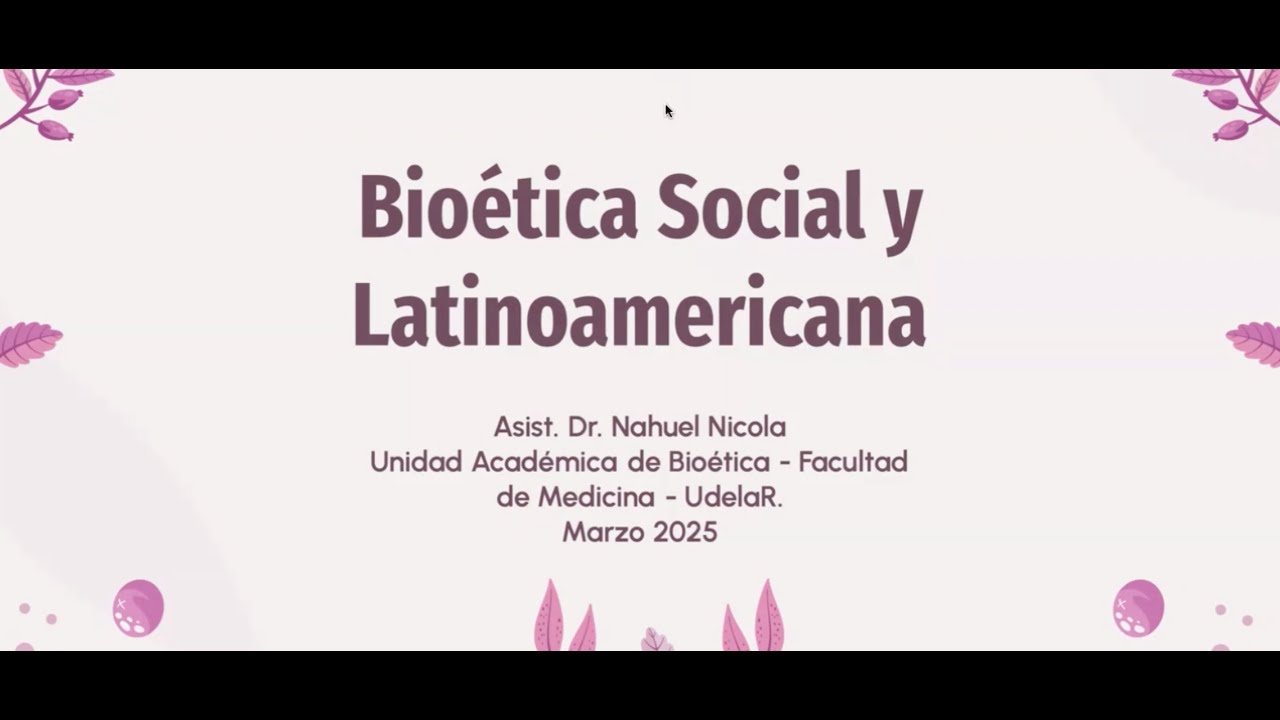 Bio&eacute;tica Social y Latinoamericana