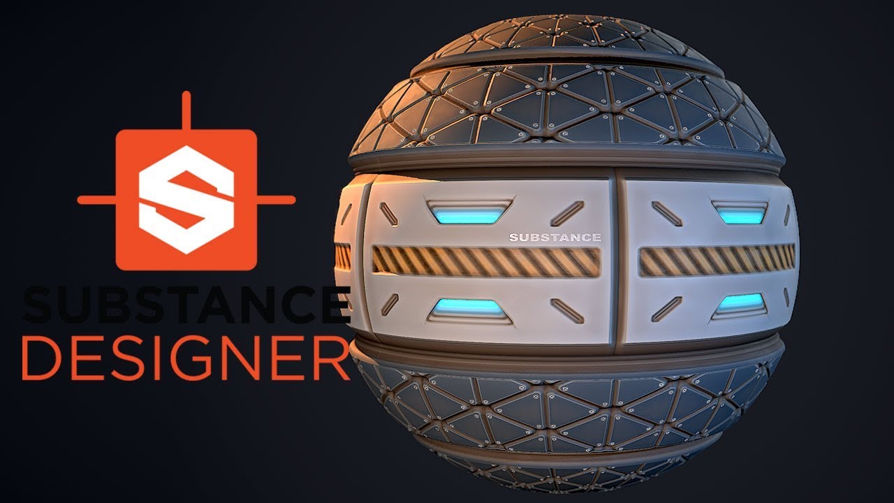 Substance Designer - Стилизованная панель SciFi