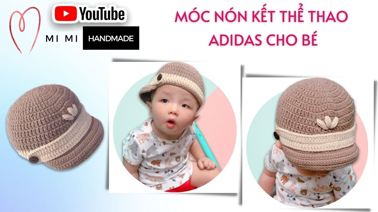 Móc Nón Kết Thể Thao Cho Bé Siêu Dễ 🧢 | Easy Crochet Caps for Kids | Mimi Handmade