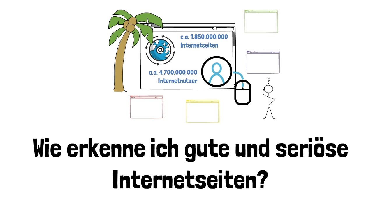 Wie erkenne ich gute und seriöse Internetseiten?