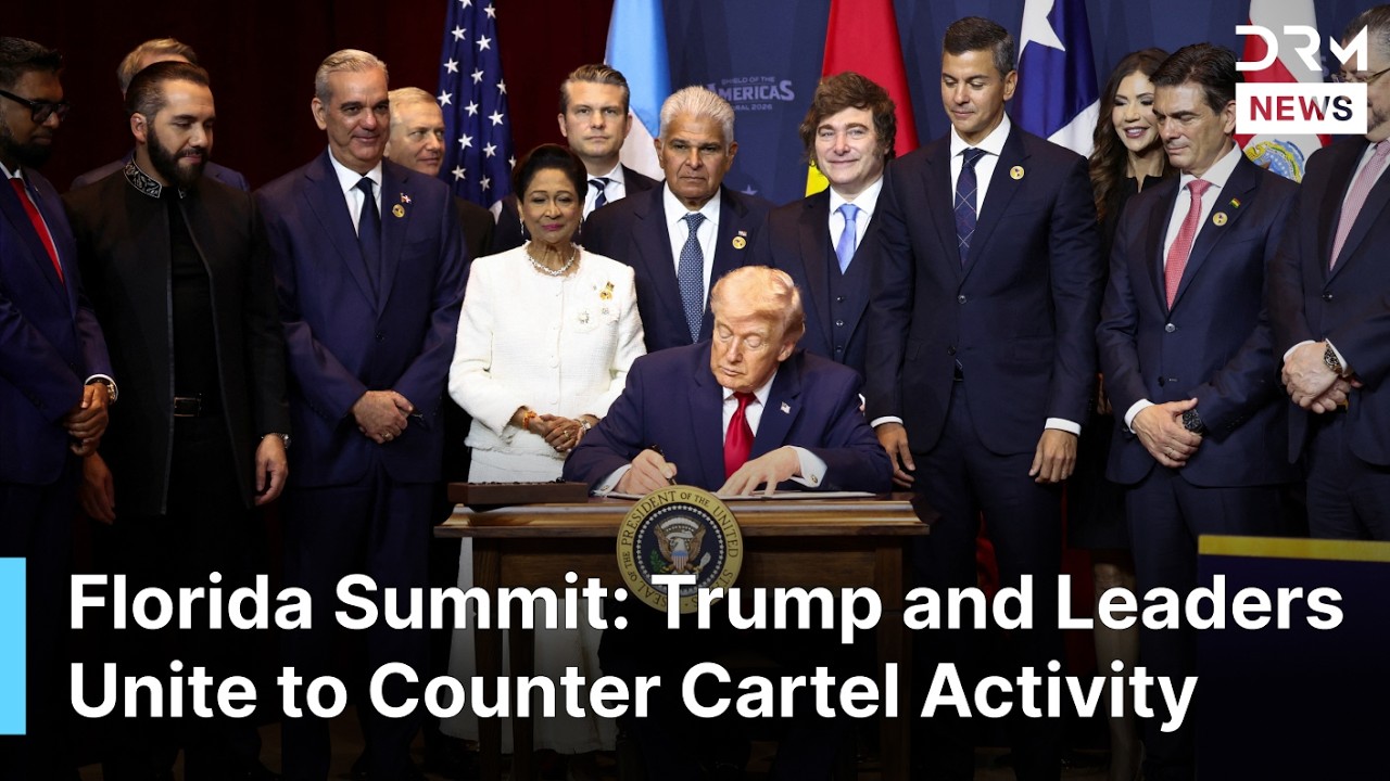 Trump Signs Anti-Cartel Commitment at Shield of the Americas Summit | DRM News | AC1F
