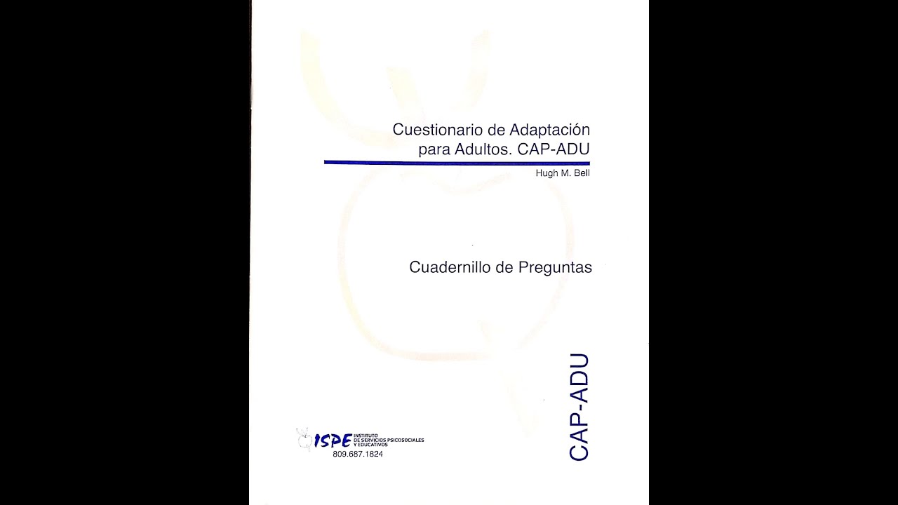 Tutorial Aplicacion y correccion Test Cap Adu