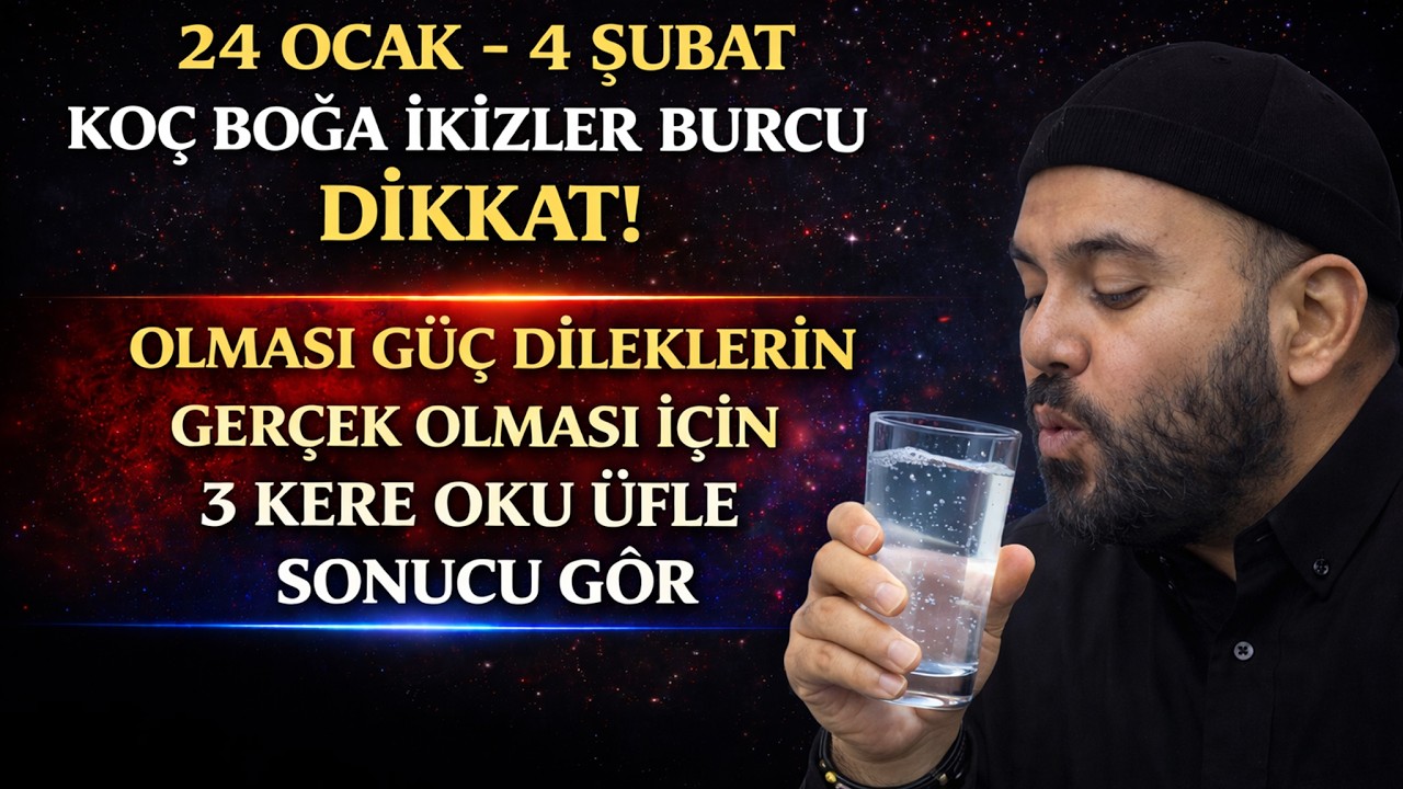 24 Ocak - 4 Şubat Koç Boğa İkizler Burcu Dikkat! Olması Güç Dileklerin Gerçek Olması İçin Dua...