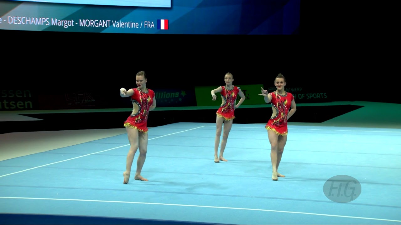 France (FRA) - 2018 Acrobatic Worlds, Antwerpen (BEL) - Balance  Women's Group