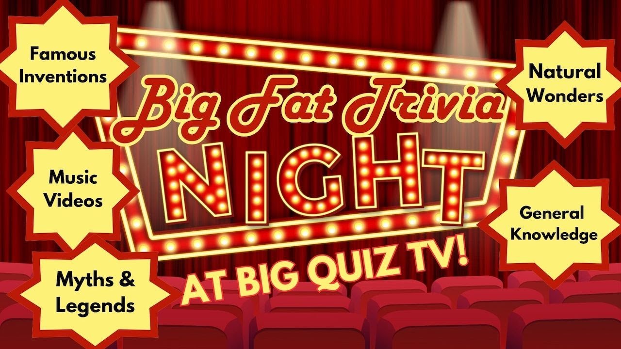 Pub Quiz: Myths & Legends, Music Videos, Inventions, Natural Wonders, General Knowledge