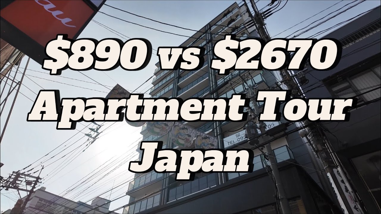 $890 vs $2670 Apartment Tour | Fukuoka Japan