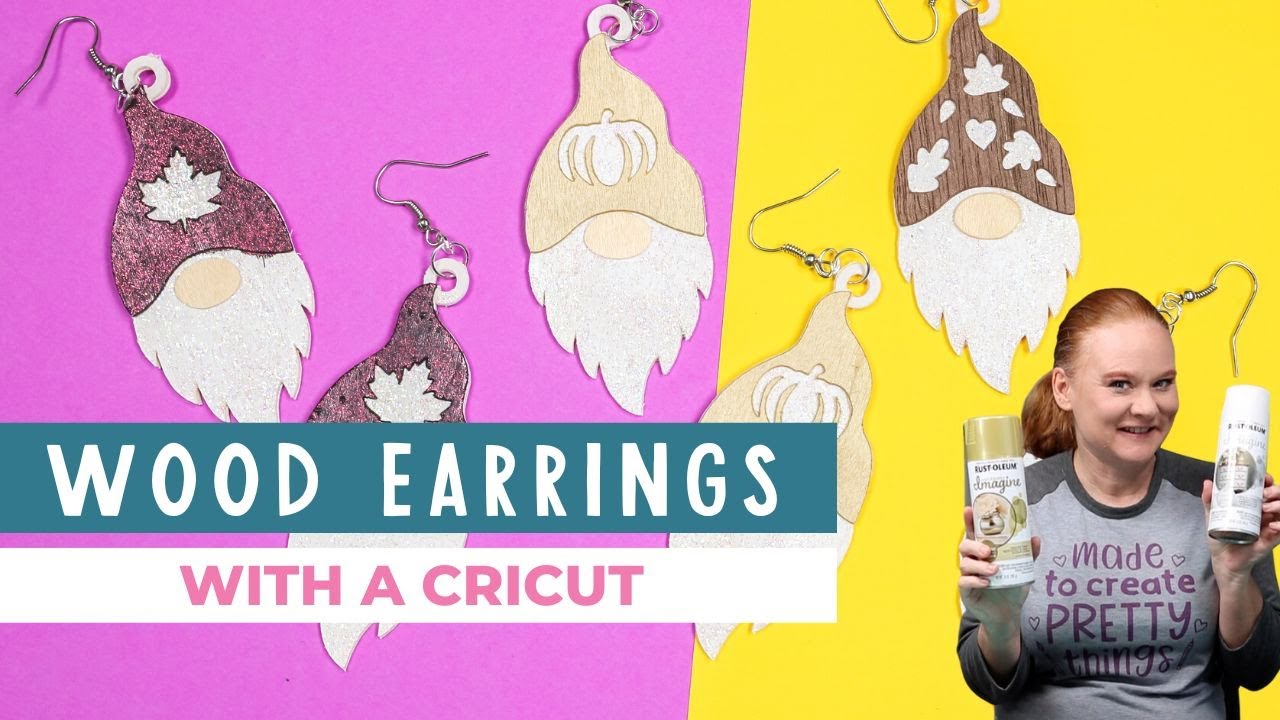 DIY Wood Earrings with a Cricut and Rust-Oleum Paints