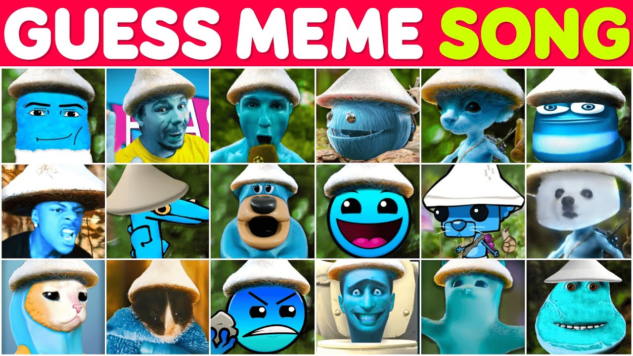 Guess MEME Song...! 🔵🐱 Smurf Cat Meme Quiz COMPILATION #439