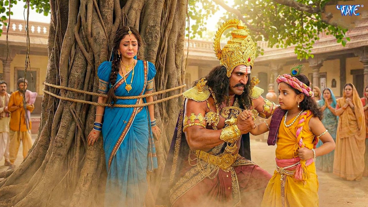 यशोदा मैया को बाँधकर बाल कन्हा से भिड़ गया अहंकारी कंस || YMKN