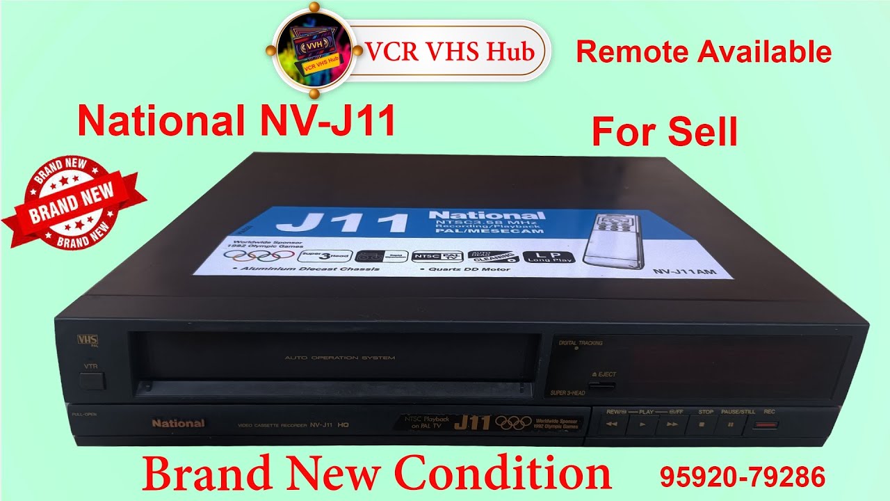 vcr for sale #national NV-J11 with remote new condition #95920-79286