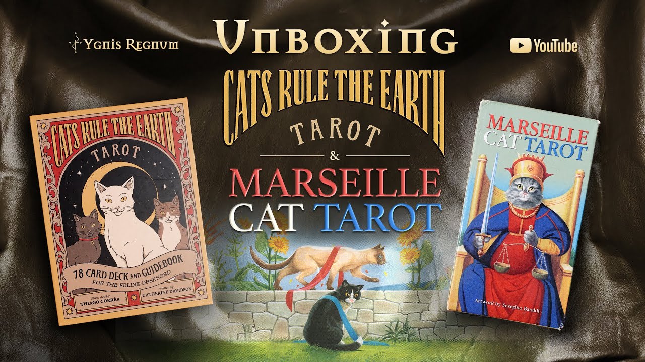 TAROT de GATOS 🐈 Unboxing Cats Rule the Earth y Marseille Cat Tarot 🐾🔮 | Mundo del Loco Ygnis Regnum