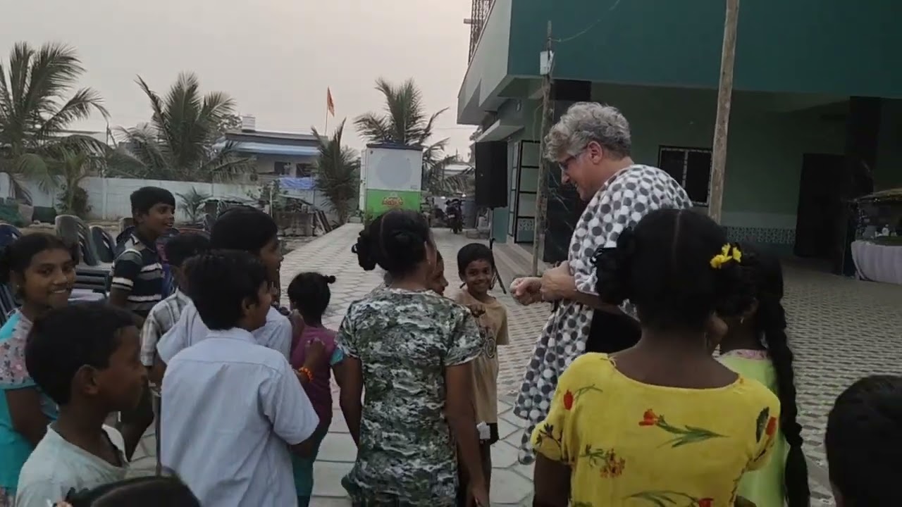  Social service in India with my Dad 