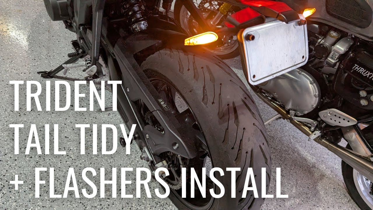 Установка Evotech Tail Tidy + Flashers - Triumph Trident 660