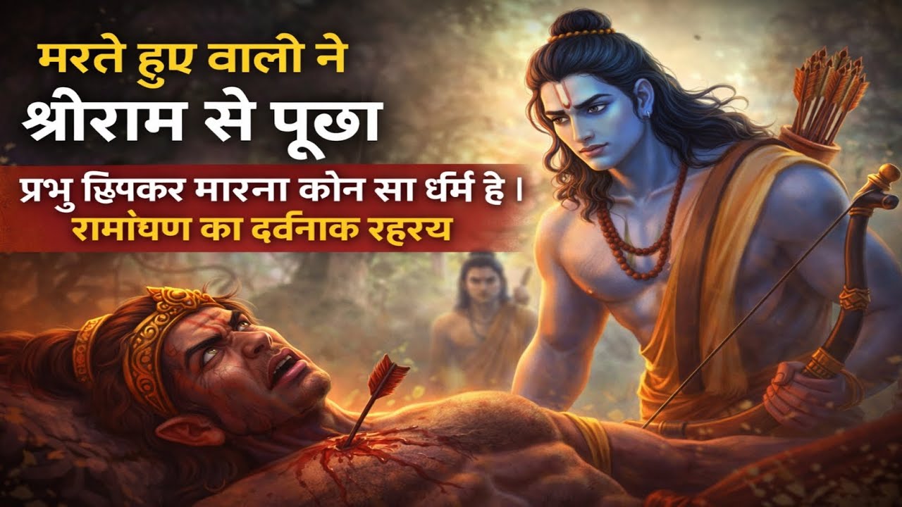 मरते हुए बाली ने श्रीराम से पूछा प्रभु छिपकर मारना कौन सा धर्म है | रामायण का दर्दनाक रहस्य  |