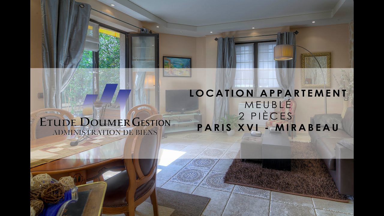 Location - 2 pi&egrave;ces - meubl&eacute; - Paris 16