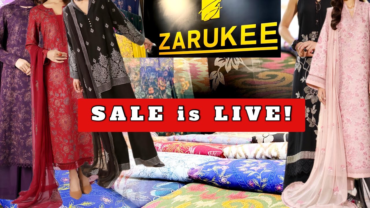 Final grand viral winter sale! pakistani dresses  Bareeze end of season sale zarukee 