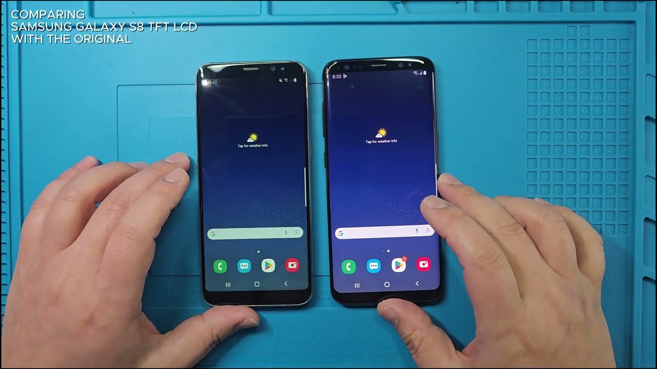 COMPARING SAMSUNG GALAXY S8 TFT LCD WITH THE ORIGINAL