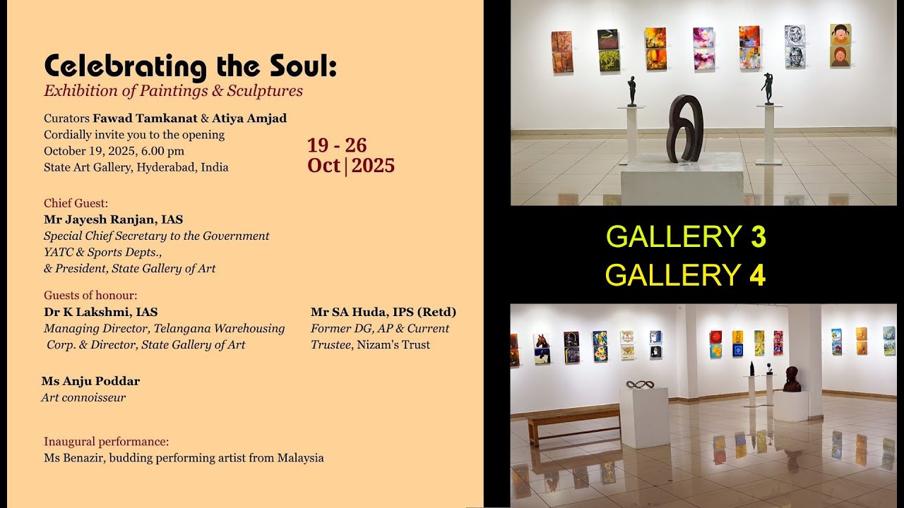 CELEBRATING THE SOUL a GROUP Art Exhibition Oct 2025 GALLERY  3 &  4 @k rameshbabu7910