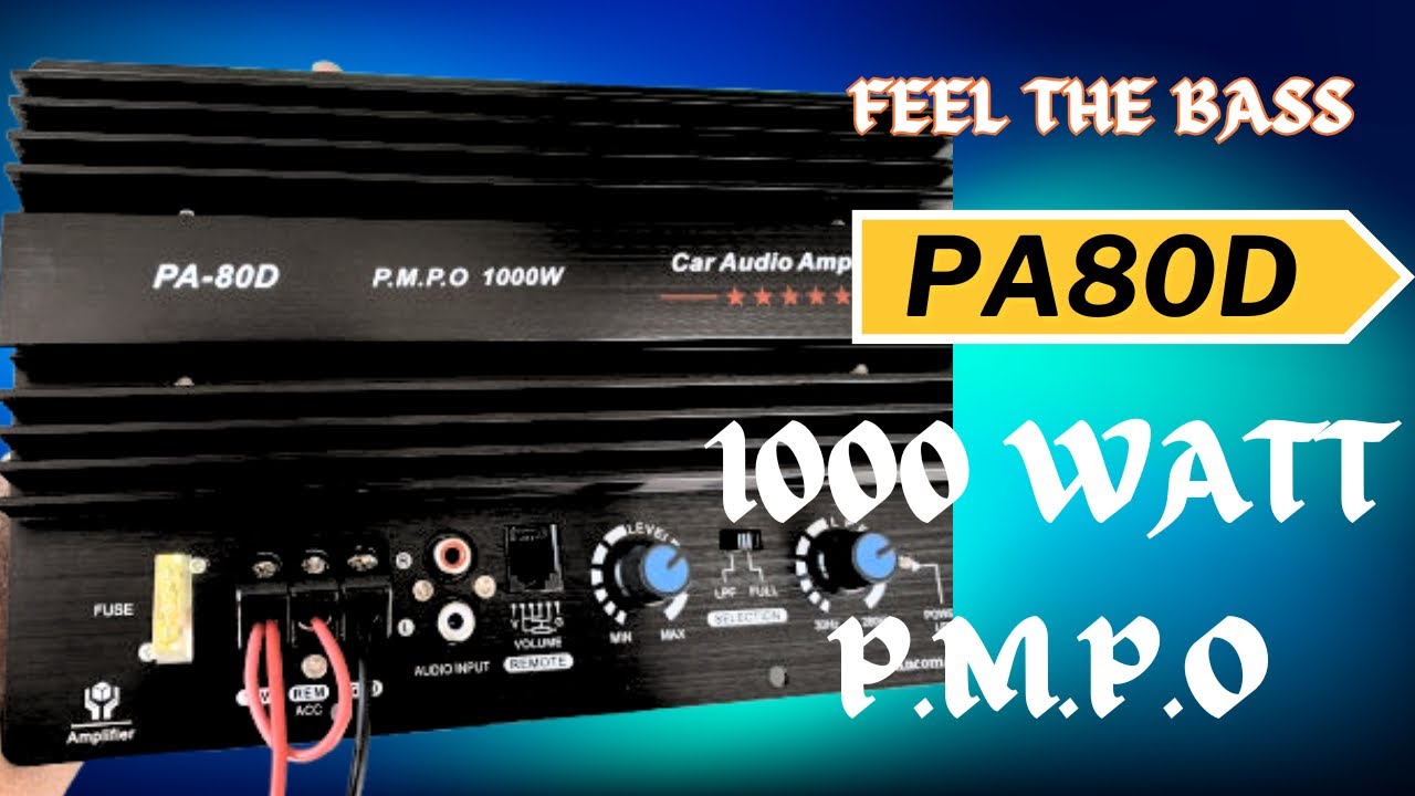 PA80D 1000Watt Amplifier Testing & connection | Amplifier in Nepal 🇳🇵
