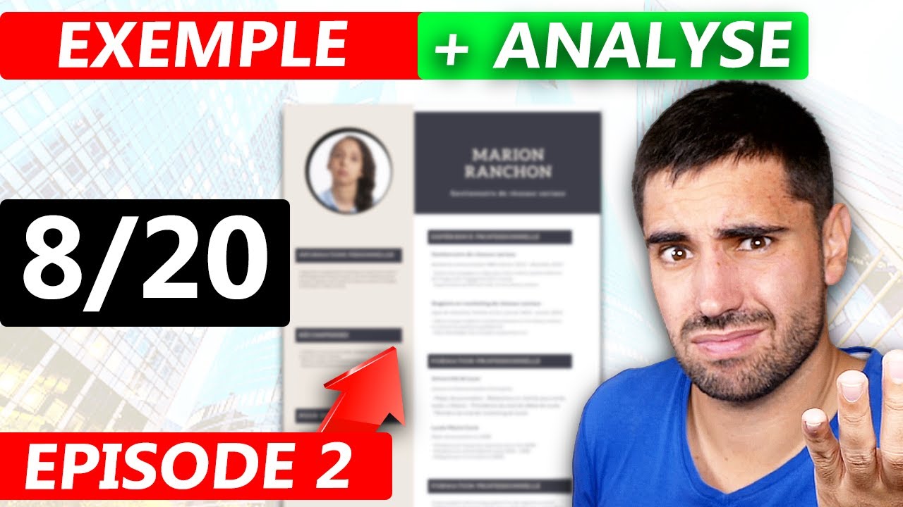 EXEMPLE DE CV, ANALYSE ET CONSEILS POUR COMPRENDRE COMMENT FAIRE UN BON CV EN 2026 EN FRANCE