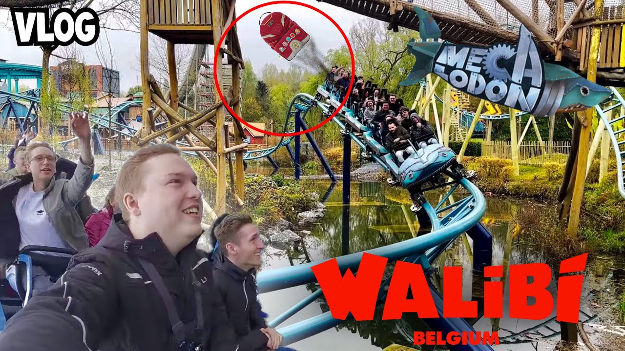 NEUE & BRILLIANTE Familienachterbahn die Rucksäcke fliegen lässt! 😅 Walibi Belgium! | Vlog #216