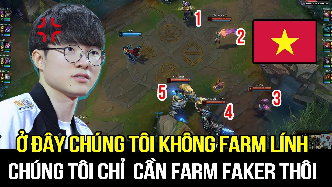 Faker đứng tim khi bị gank 5 người ở cấp độ 1, Quỷ Vương c&oacute; chịu nổi sự khắc nghiệt của rank Việt?