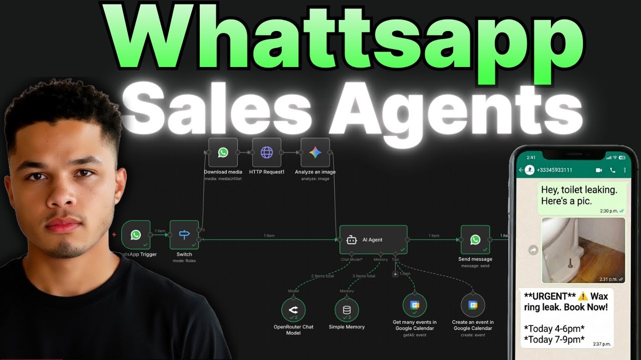 I Built A 24/7 WhatsApp Sales Agent (full n8n guide)