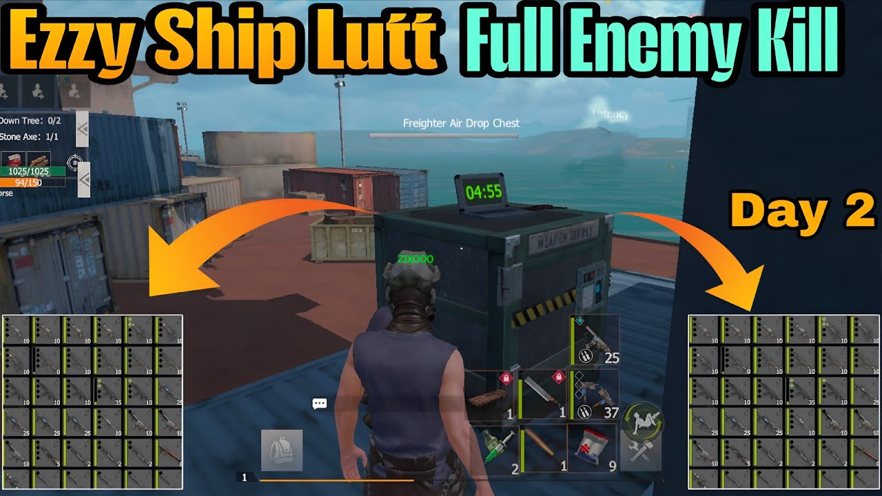 Ezzy Drop Ship And Oil Drum Boom Raid Last Day Rules Survival ( Day 2 ) @LIOSofficial 