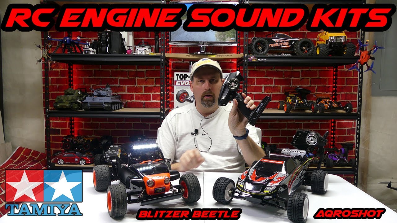 Tamiya Aqroshot & Blitzer Beetle with GT Power Engine Sound Kits