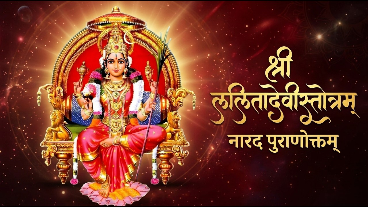 Shri Lalita Devi Stotram (Narad Purana) | With Lyrics | ललिता देवी स्तोत्रम्