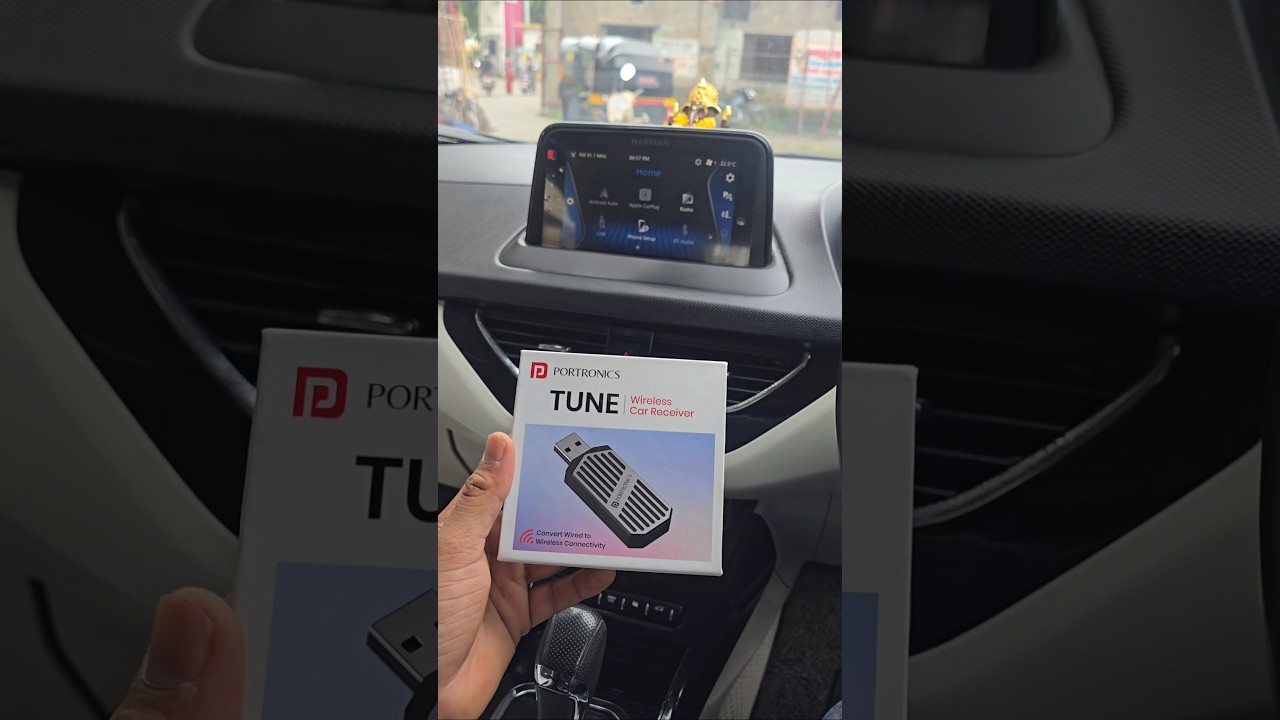 Portronics wireless Car Receiver || Converting to wireless CarPlay | #carplay #wireless #technology