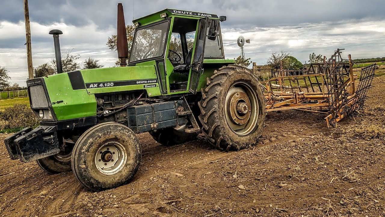 Último trabajo a la tierra  + La siembra de alfalfa  🌱 Deutz ax 120 , Deutz ax 125