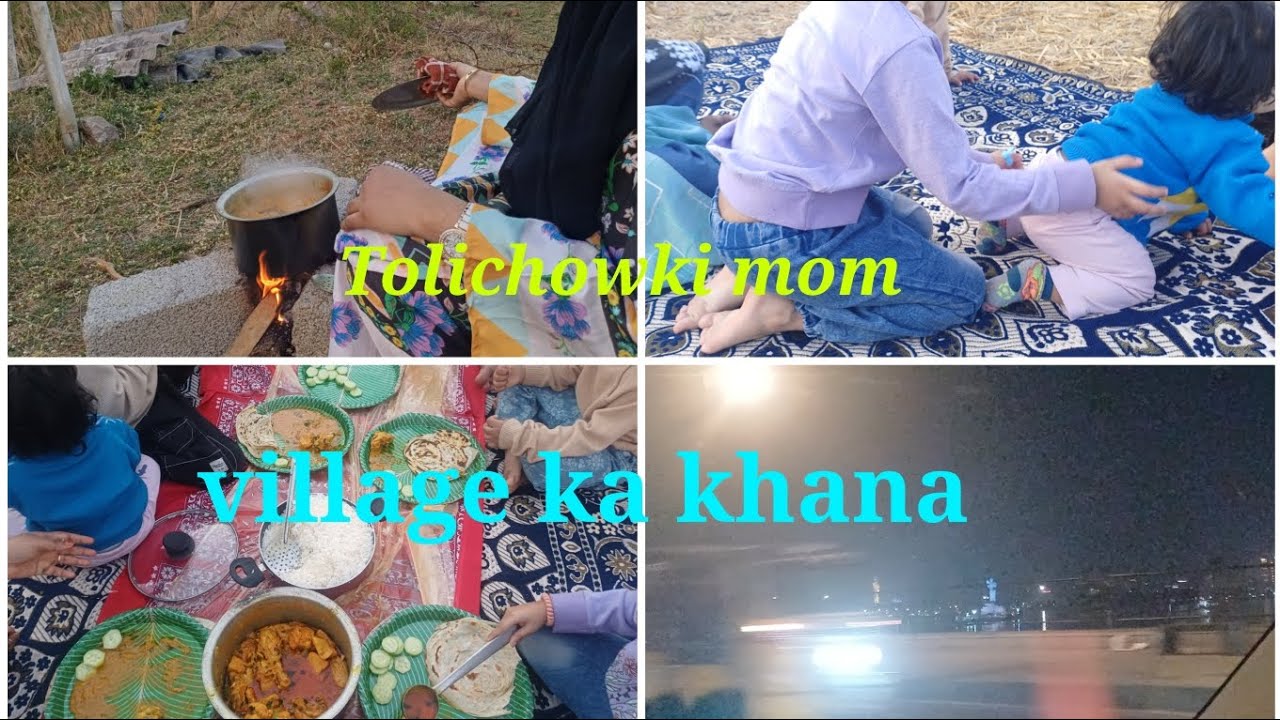 Picnic in Village Traditionally Cooking with Hyderabad Tolichowkimom/Chicken curry //#picnic  