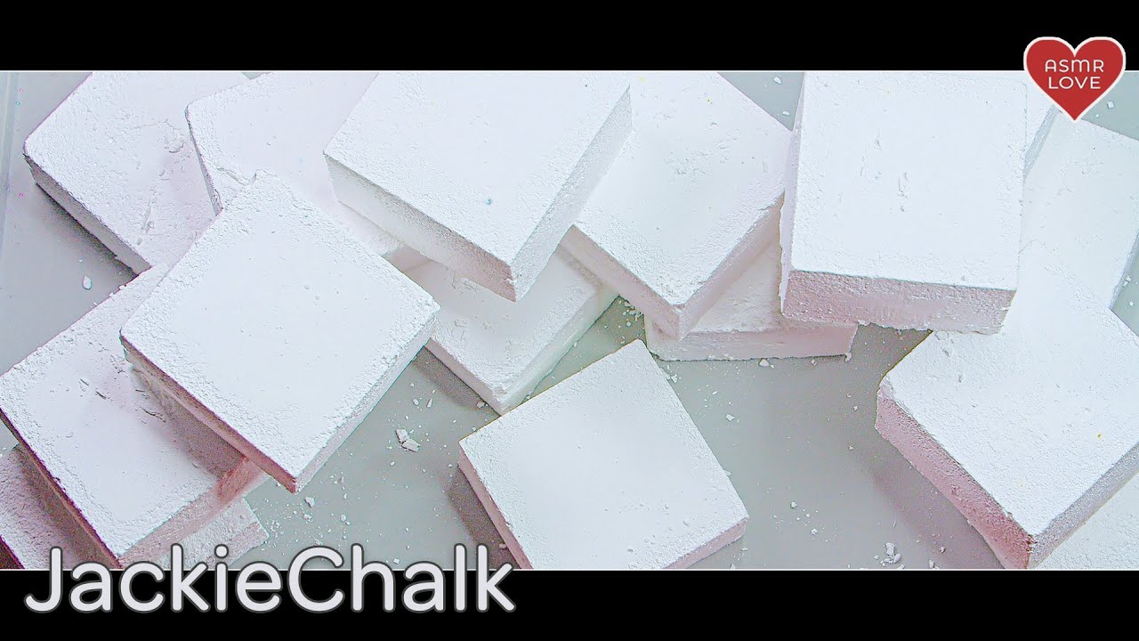 📜📜📜 Homemade chalk Recipe #6 - Satisfying Gym Chalk Crush | [JackieChalk ASMR S2E10]