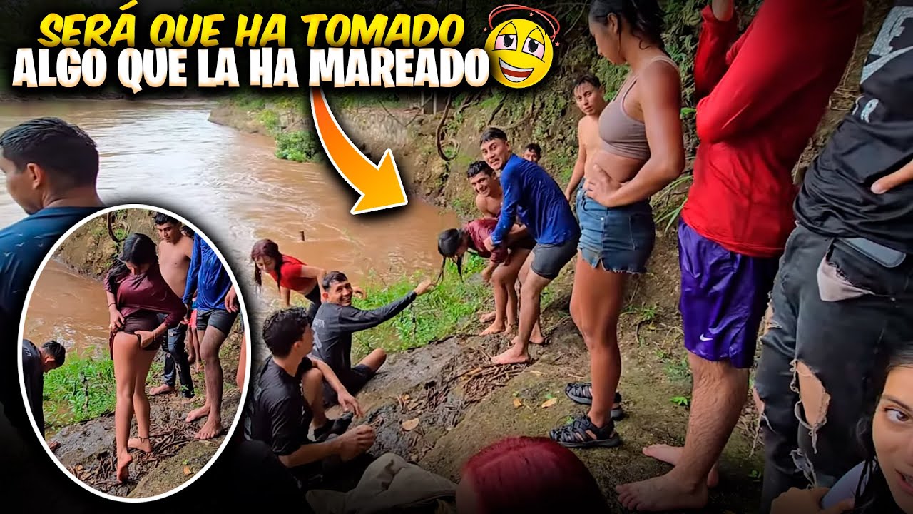 Será que Melissa hizo show para salirse del río ó en verdad no podía?