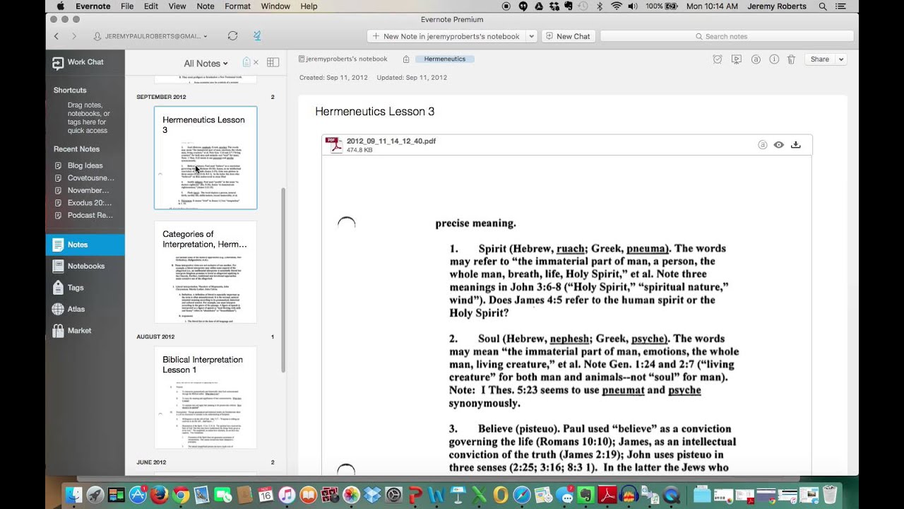 Screencast: 7 Steps for Pastors to Efficiently Use Evernote