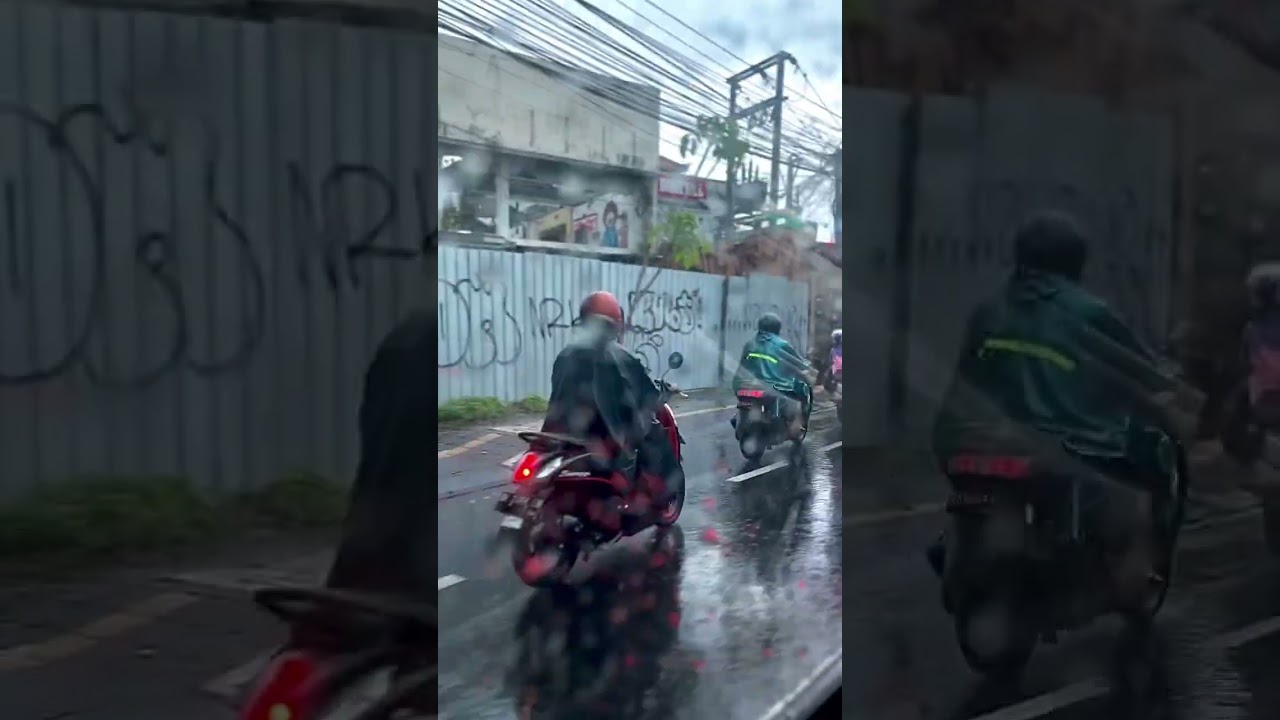Bali February rains 🌧️ #bali #february #rain