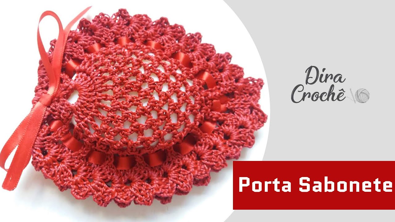 Porta sabonete #diracrochê #crochê #artesanato