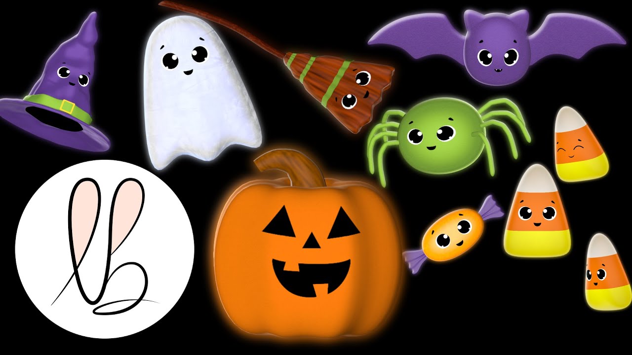 Halloween Dance Party ! Fun music and animation ! High Contrast Sensory ! - Lottie Bunny