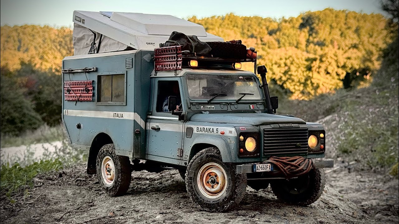 Rc 1:10 Defender Camper homemade edition. @rc4wd 