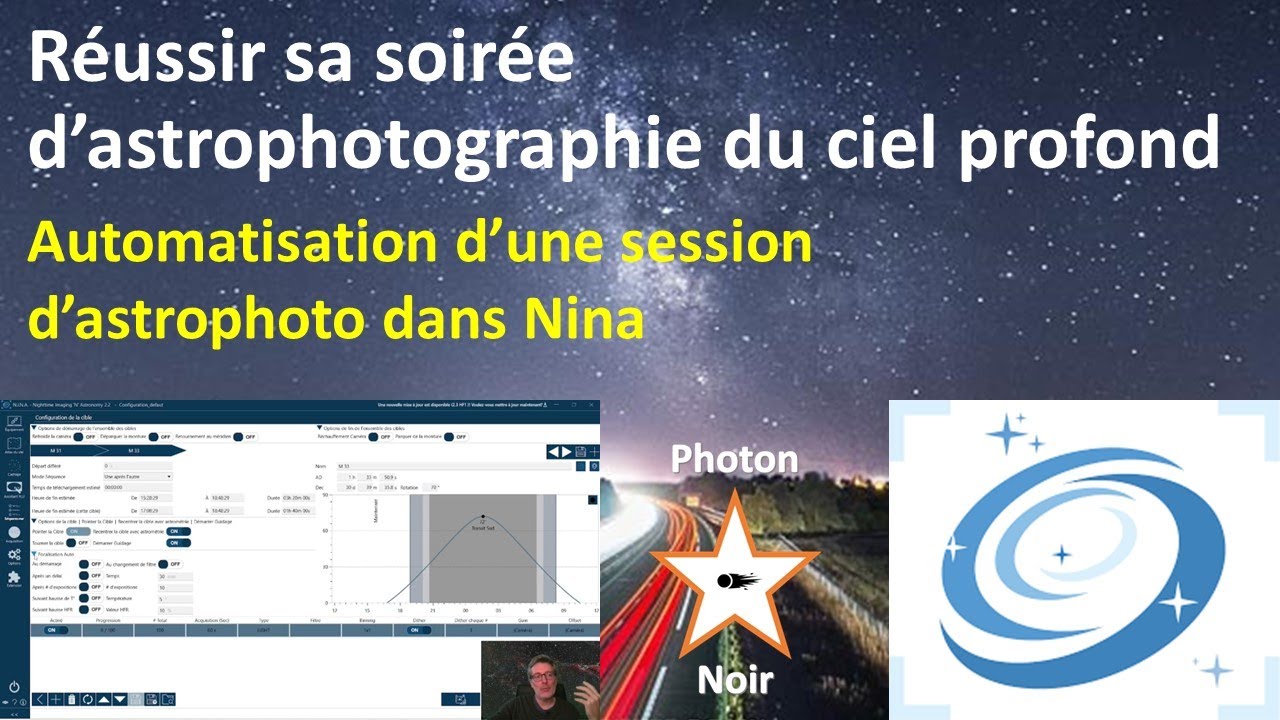 Acquisition des images [3/5] – Automatisation d’une session d’astrophoto dans Nina