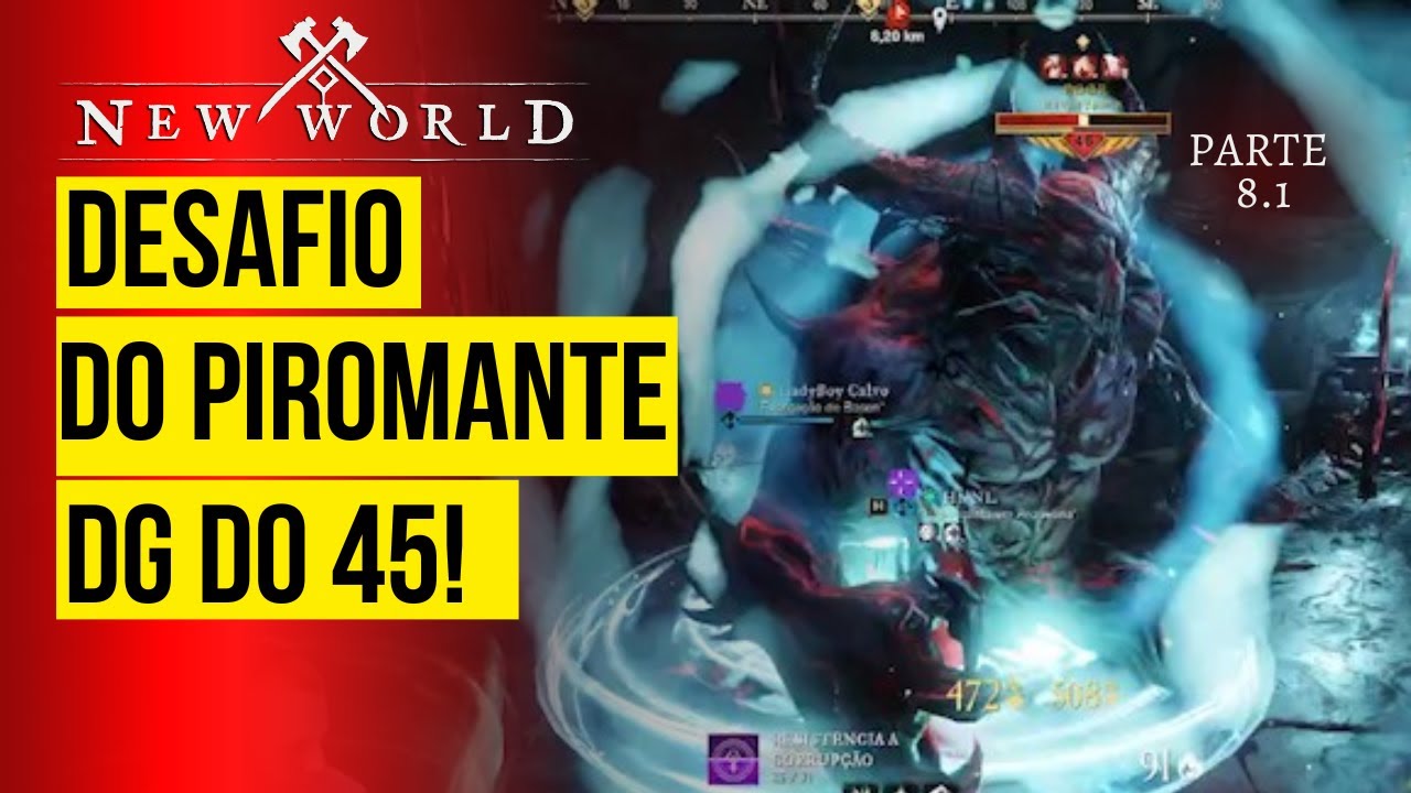 EM FIM A DG DO LVL 45! DESAFIO DO PIROMANTE!(Parte 8.1)