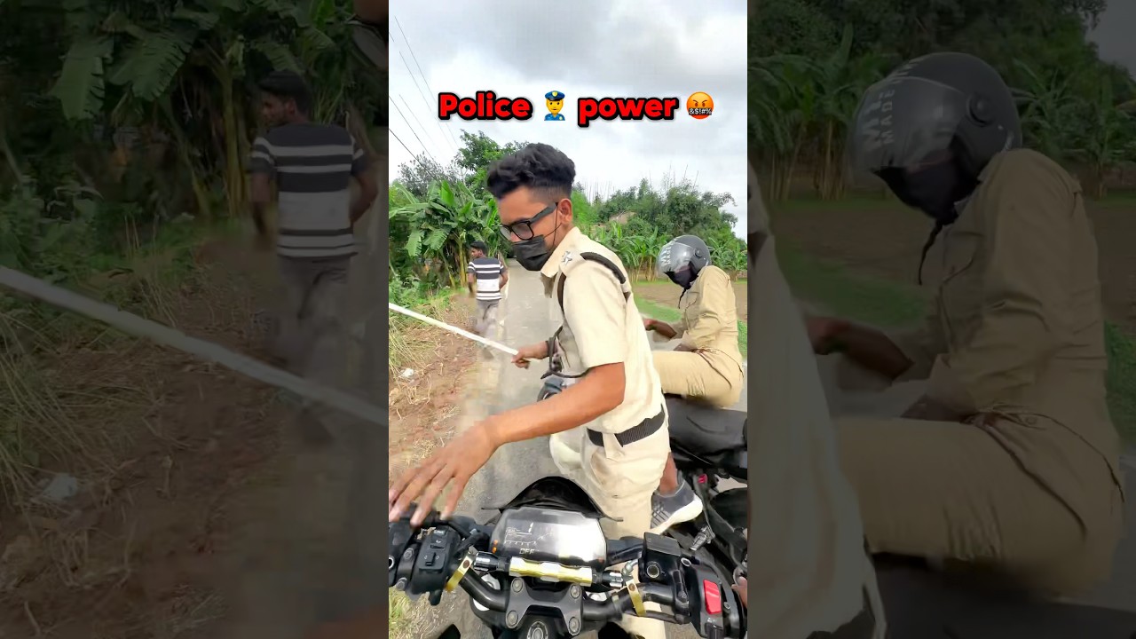 Police power👮🚔🤬..#shortvideo #viralvideos #kawasaki10r #mt15riders #marjelrider #Police #viral