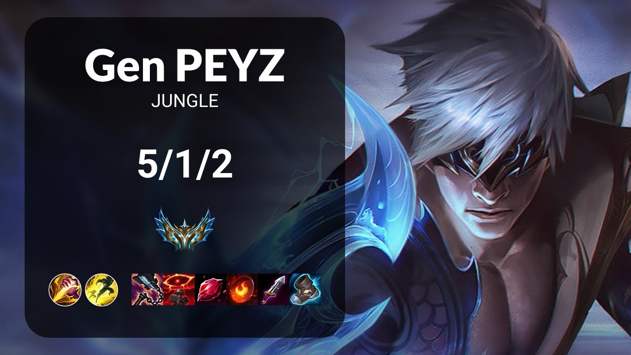 Gen Peyz Lee Sin vs Jarvan IV JUNGLE - KR CHALLENGER Patch 13.23