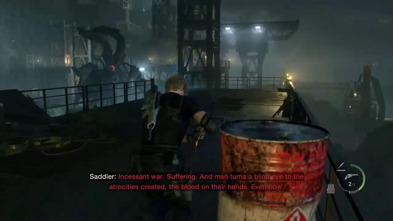 Re4 remake ch 16!! Retry FACEOFF W SADDLER *Responding to Commenter and Subbing*