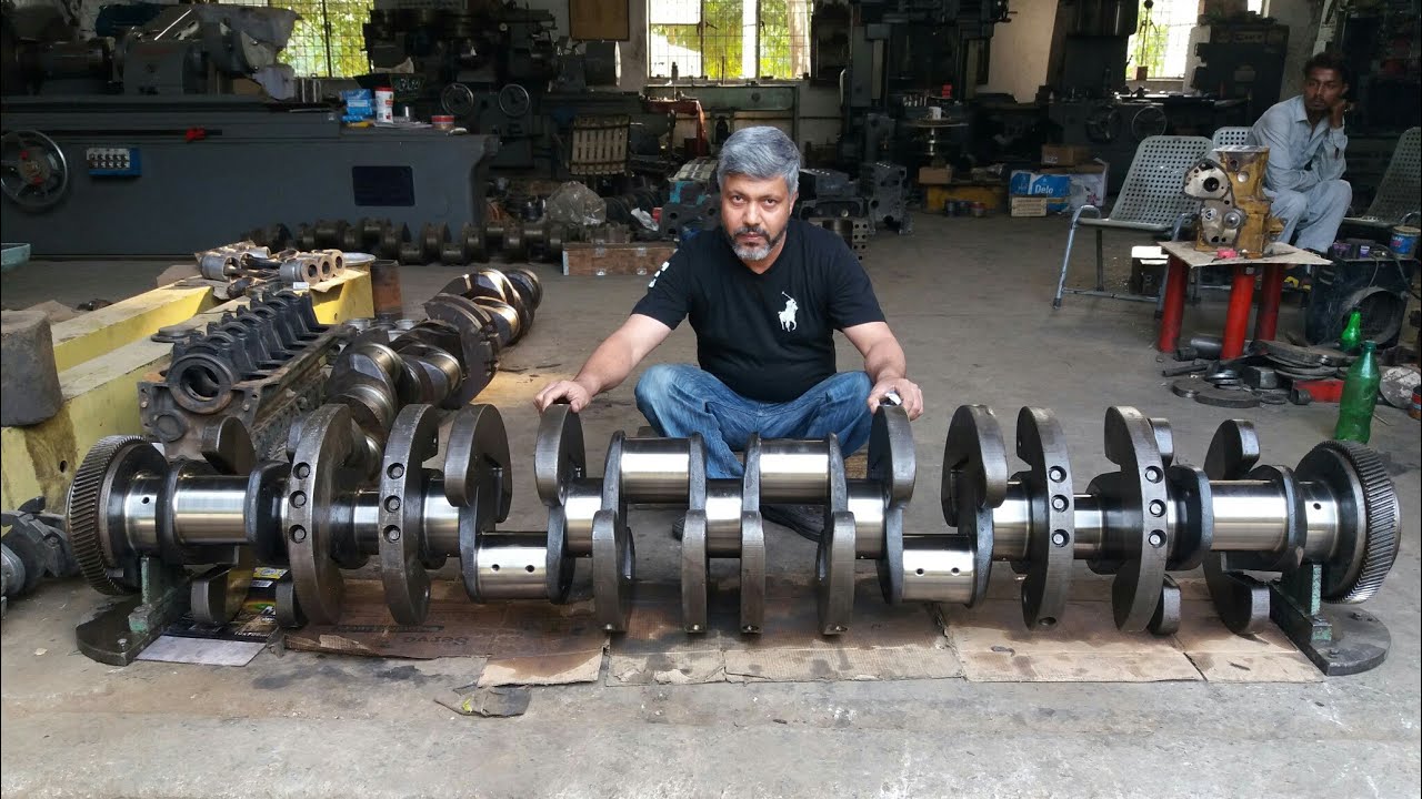 Crack checking of crankshaft CAT 3516 (with subtitles) - NBAE
