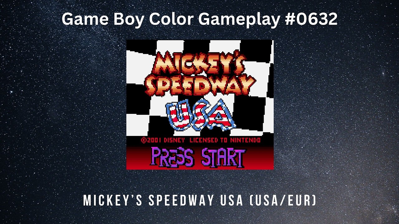 Mickey's Speedway USA (USA/EUR) (Game Boy Color / Gameplay #0632)