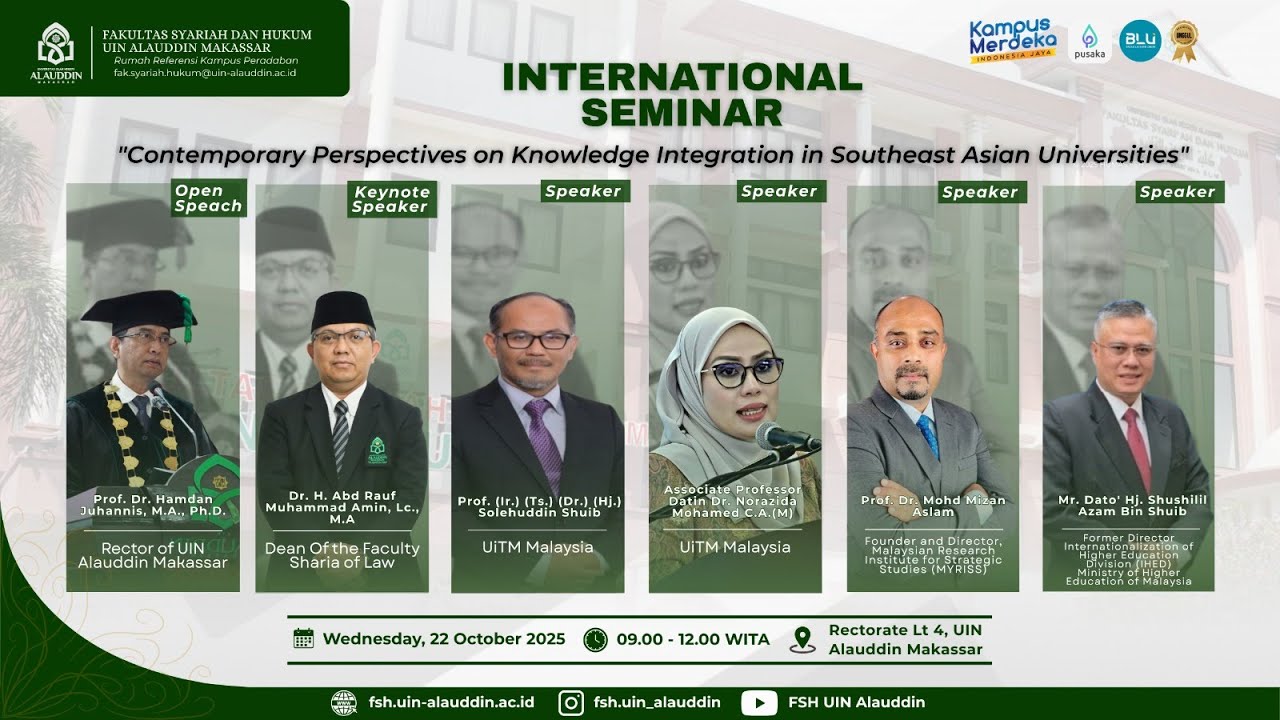 SEMINAR INTERNASIONAL UIN ALAUDDIN MAKASSAR